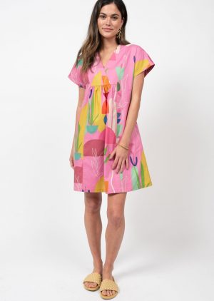 Modern Mexicana Dress Pink